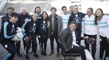 Kicillof despidió a la delegación bonaerense que participará de los Juegos Paralímpicos