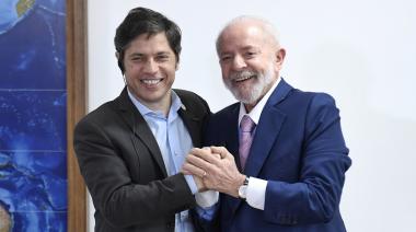 Kicillof fue recibido por Lula da Silva