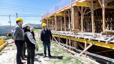 Avanza la construcción de la nueva sucursal del Bapro en Burzaco