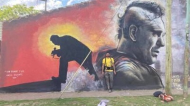 Inauguraron murales para homenajear a Ricardo Iorio en Brown