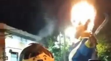 La quema de muñecos en La Plata