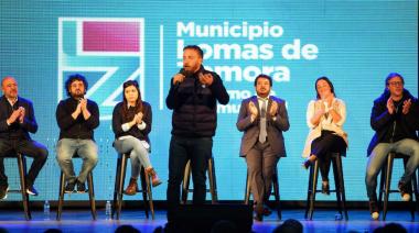 Otermín anunció una batería de políticas públicas para instituciones en Lomas 