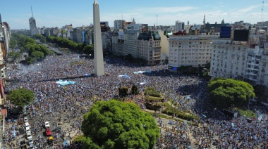 Argentina se tiñó de celeste y blanco para celebrar el título en el Mundial
