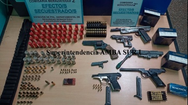 Hallaron un arsenal en una casa de Berazategui