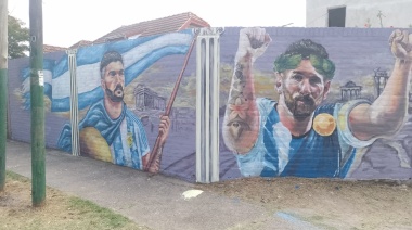 El primer mural para los campeones del mundo