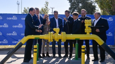Kicillof y Massa inauguraron el gasoducto que abastecerá a la ciudad de América