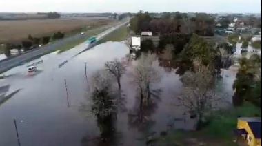 Inundaciones y evacuados en Mar del Plata