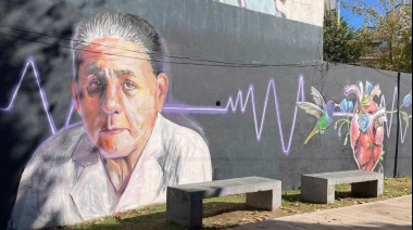 Restauraron un mural en homenaje a Favaloro en Brown