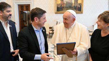 Kicillof se reunió con el Papa