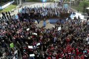 Multitudinaria promesa a la Bandera en Lomas de Zamora